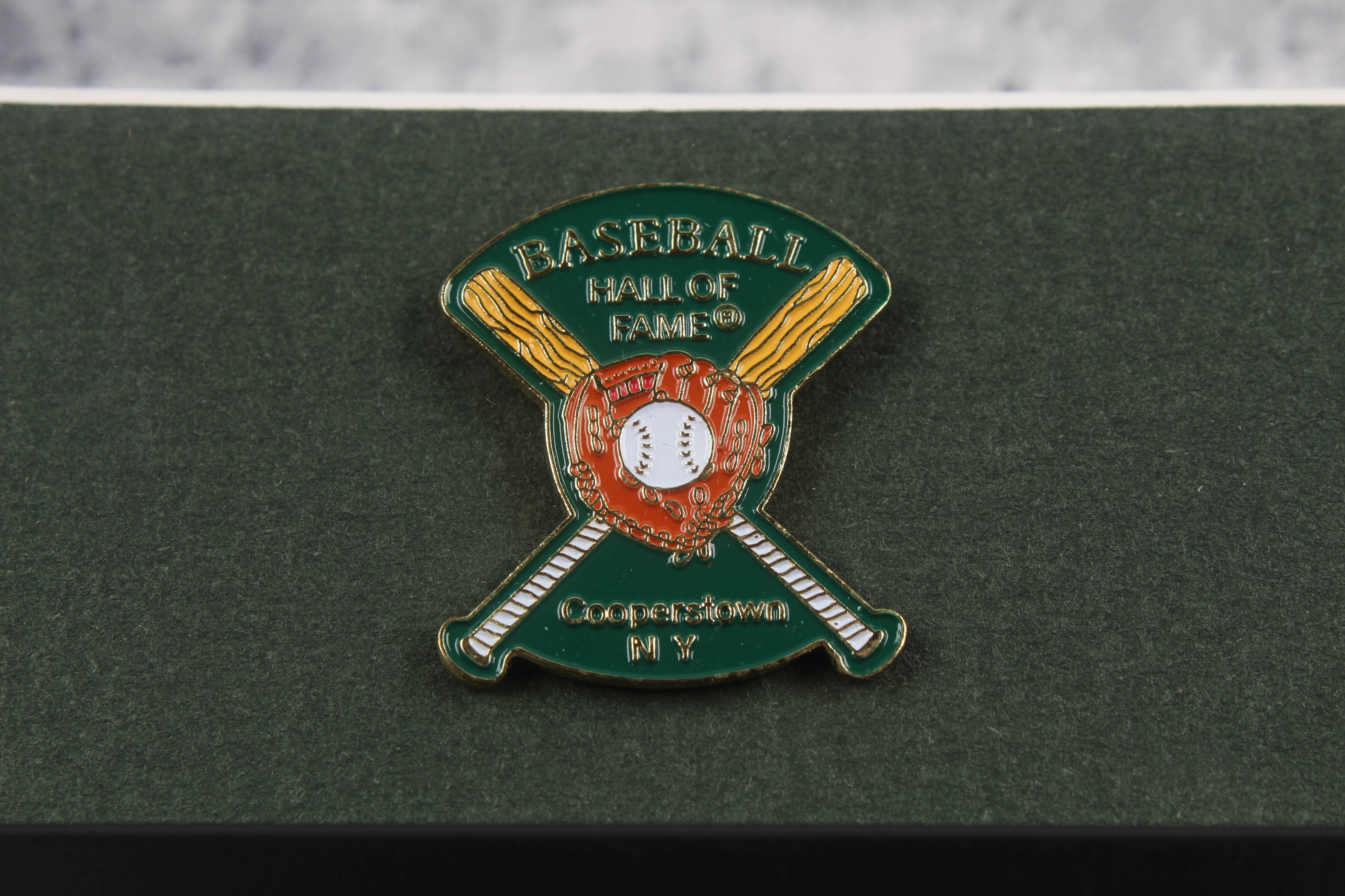 Babe Ruth & Ty Cobb 16x19 Custom Framed Photo Display with Vintage Hall of Fame Pin at PristineAuction.com Babe Ruth & Ty Cobb 16x19 Custom Framed Photo Display with Vintage Hall of Fame Pin at PristineAuction.com