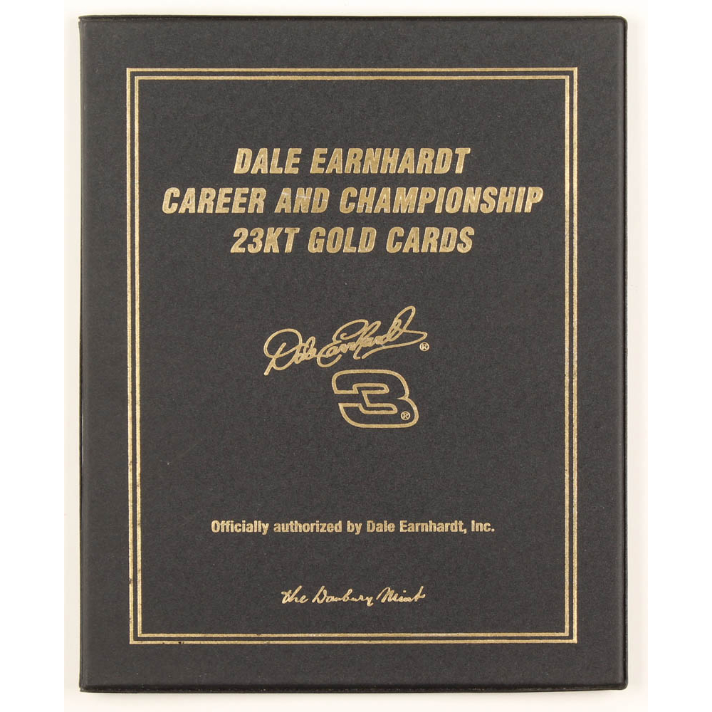 Dale Earnhardt Career And Championship Danbury Mint 23kt Gold Card Set