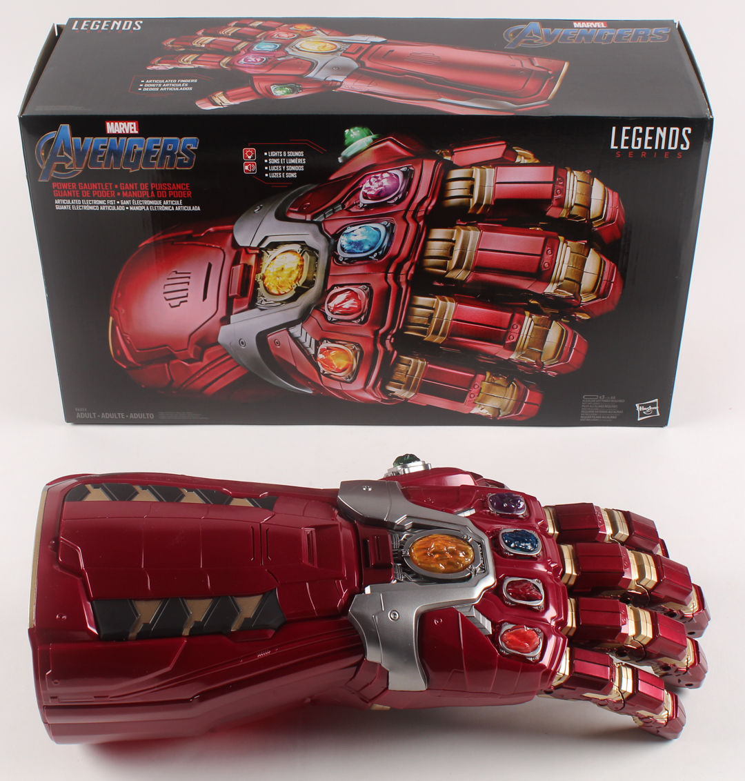 Marvel Legends Avengers: Endgame Gauntlet Prop Replica at PristineAuction.com Marvel Legends Avengers: Endgame Gauntlet Prop Replica at PristineAuction.com