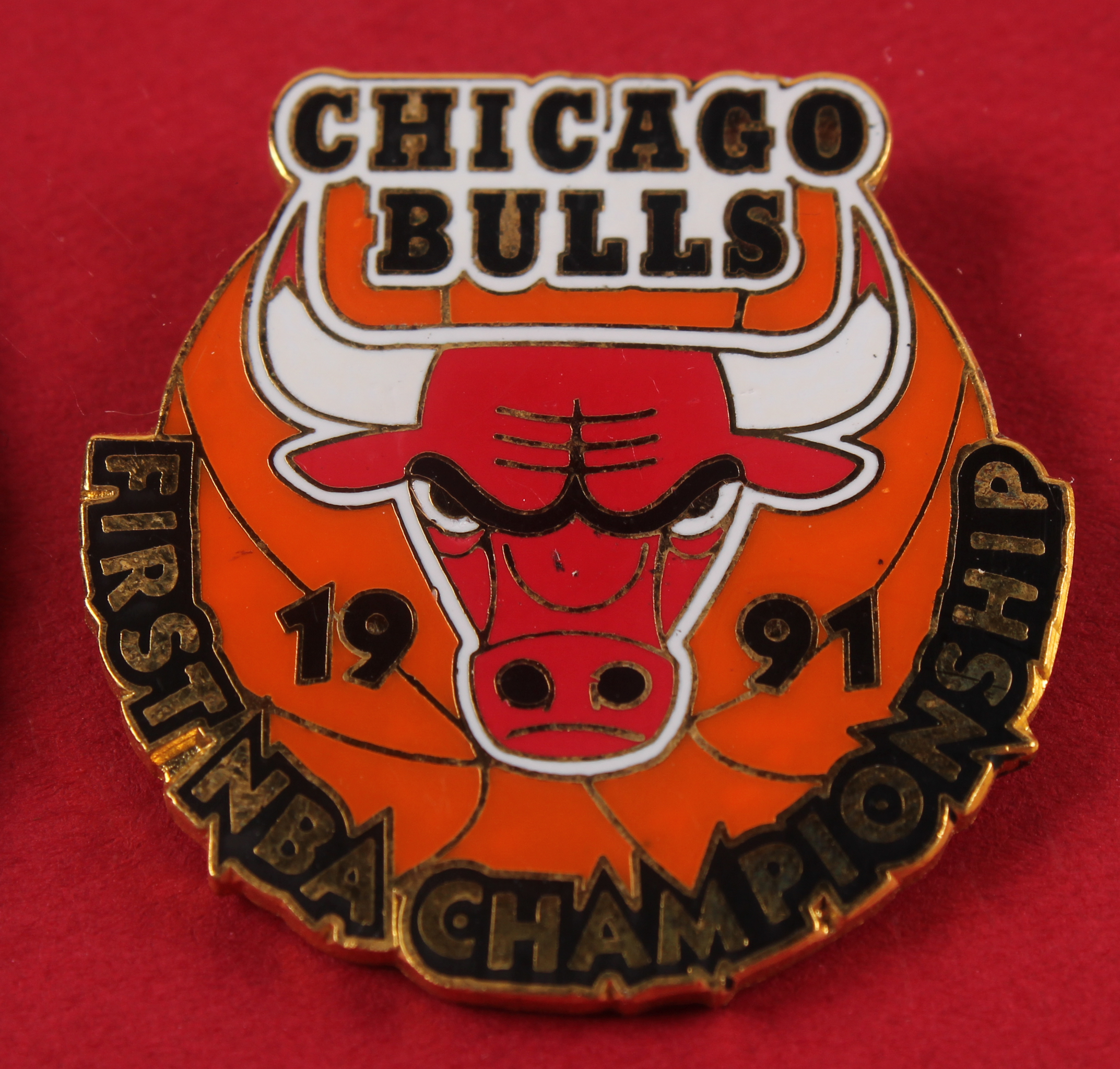 Michael Jordan Bulls 16x20 Custom Framed Photo Display with (2) Bulls Pins, Bulls Patch & Michael Jordan Card at PristineAuction.com Michael Jordan Bulls 16x20 Custom Framed Photo Display with (2) Bulls Pins, Bulls Patch & Michael Jordan Card at PristineAuction.com