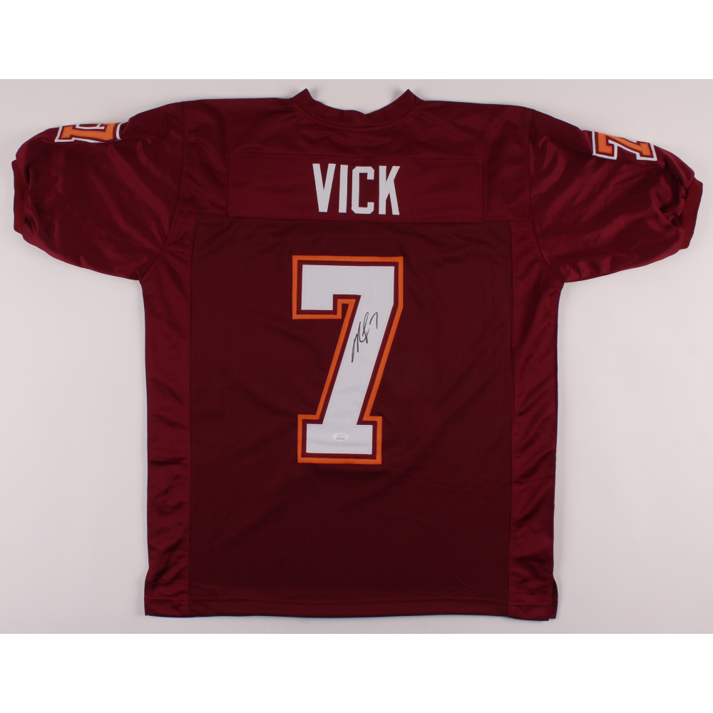 Hand Signed By Michael Vick and Certified Authentic by JSA Includes Certificate of Authenticity Michael Vick Autographed Virginia Tech Jersey