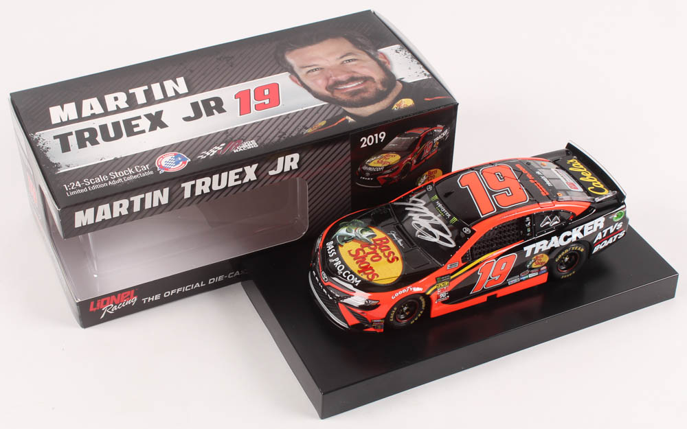 Martin Truex Jr. Signed 2019 NASCAR #19 Bass Pro Shops - 1:24 Premium Action Diecast Car (PA COA) at PristineAuction.com Martin Truex Jr. Signed 2019 NASCAR #19 Bass Pro Shops - 1:24 Premium Action Diecast Car (PA COA) at PristineAuction.com