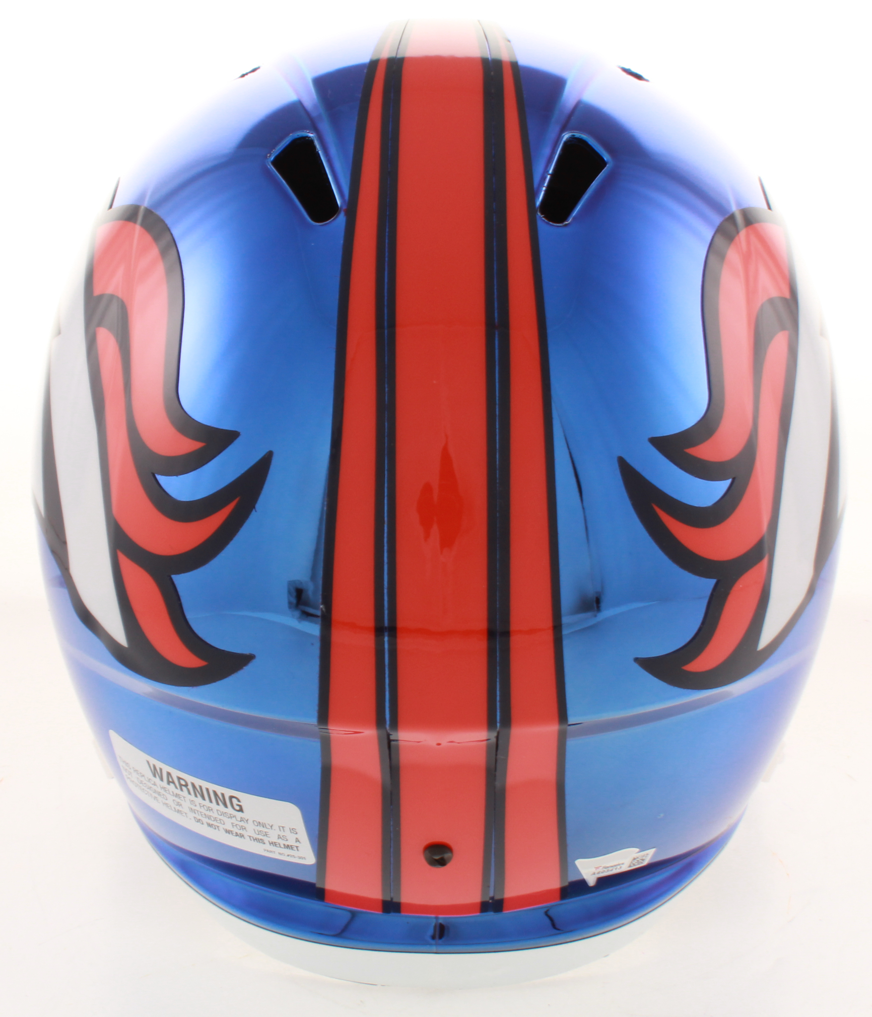 Peyton Manning Signed Broncos Full-Size Chrome Speed Helmet (Fanatics Hologram) at PristineAuction.com Peyton Manning Signed Broncos Full-Size Chrome Speed Helmet (Fanatics Hologram) at PristineAuction.com