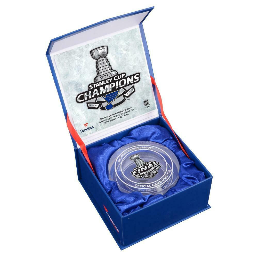 St. Louis Blues 2019 NHL Stanley Cup Champions Crystal Puck (Fanatics Hologram) at PristineAuction.com St. Louis Blues 2019 NHL Stanley Cup Champions Crystal Puck (Fanatics Hologram) at PristineAuction.com