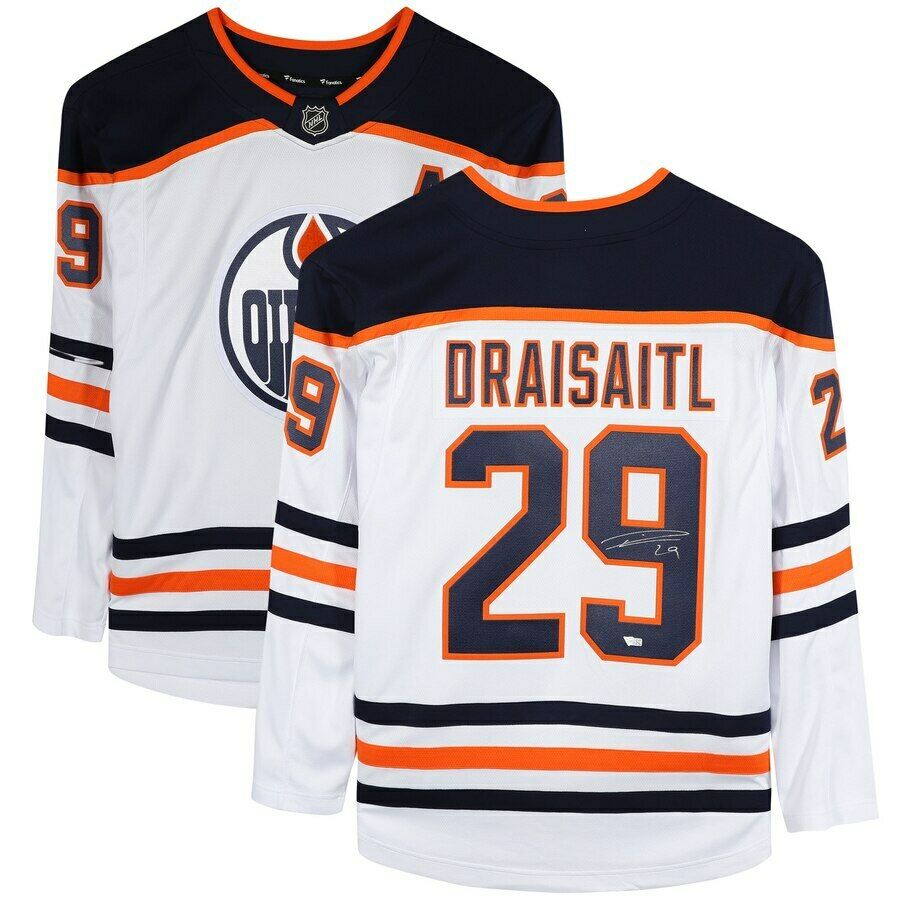 Leon Draisaitl Signed Oilers Jersey (Fanatics Hologram) at PristineAuction.com Leon Draisaitl Signed Oilers Jersey (Fanatics Hologram) at PristineAuction.com