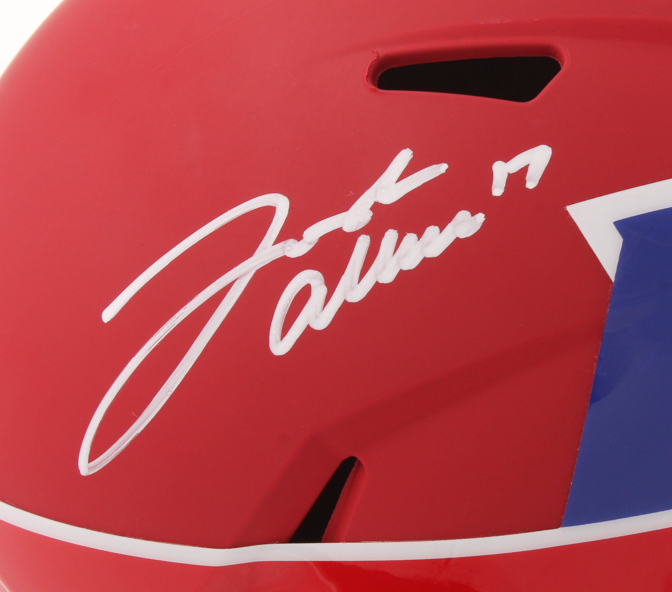 Josh Allen Signed Bills Full-Size AMP Alternate Speed Helmet (JSA COA) at PristineAuction.com Josh Allen Signed Bills Full-Size AMP Alternate Speed Helmet (JSA COA) at PristineAuction.com