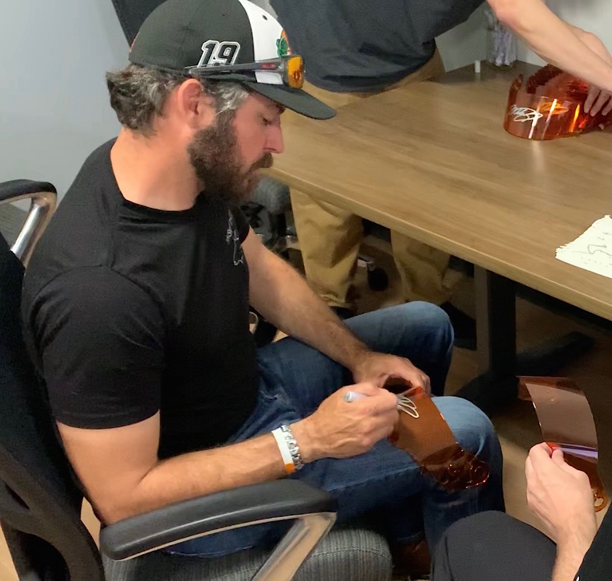 Martin Truex Jr. Signed NASCAR #19 11x14 Photo (PA COA) at PristineAuction.com Martin Truex Jr. Signed NASCAR #19 11x14 Photo (PA COA) at PristineAuction.com