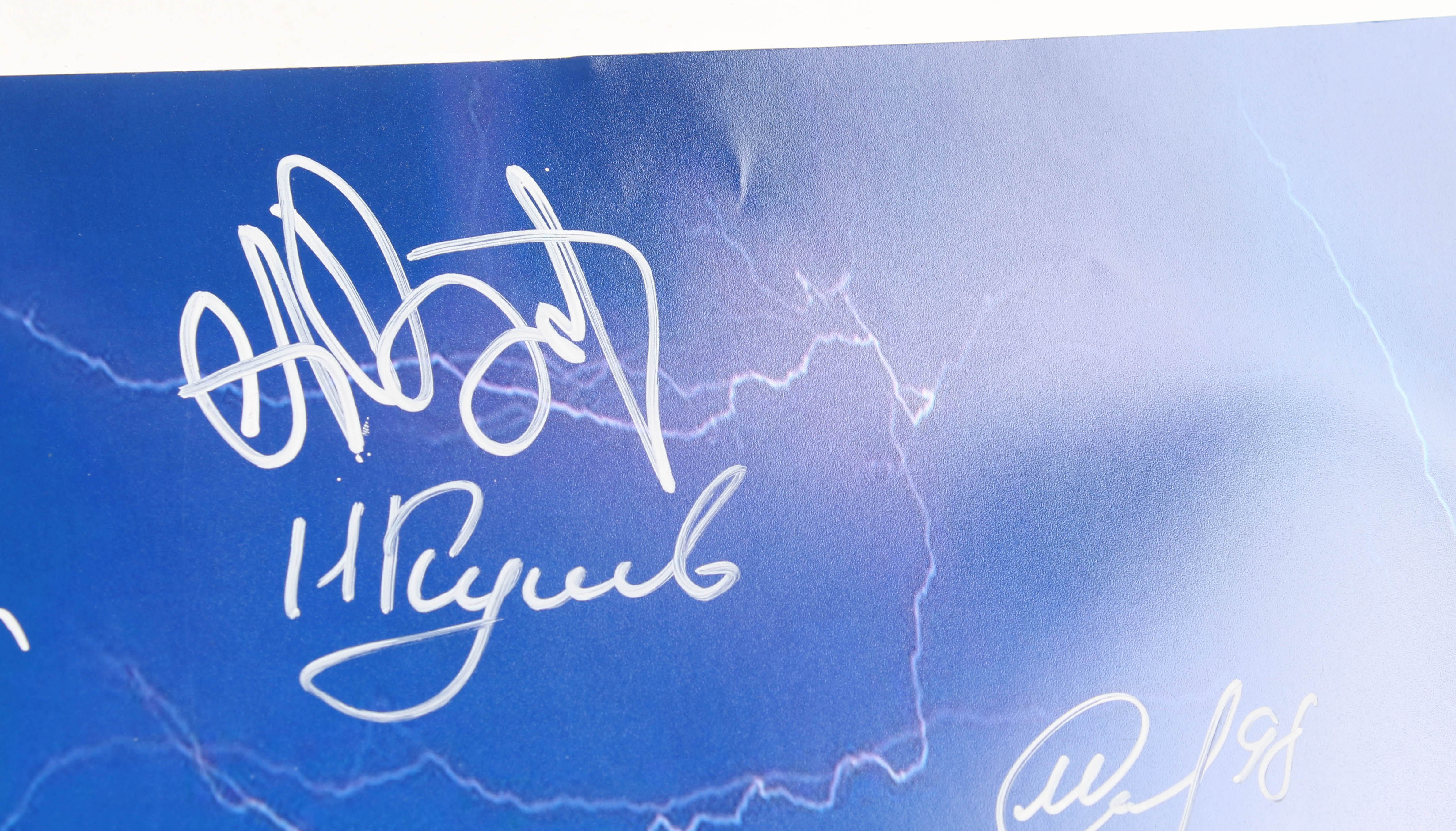 Lightning 16x20 Photo Team-Signed by (6) with Victor Hedman, Yanni Gourde, Andrei Vasilevskiy, Mikhail Sergachev (JSA COA) at PristineAuction.com Lightning 16x20 Photo Team-Signed by (6) with Victor Hedman, Yanni Gourde, Andrei Vasilevskiy, Mikhail Sergachev (JSA COA) at PristineAuction.com