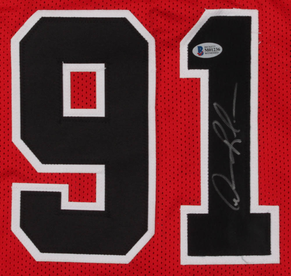 Dennis Rodman Signed Jersey (Beckett COA) at PristineAuction.com Dennis Rodman Signed Jersey (Beckett COA) at PristineAuction.com