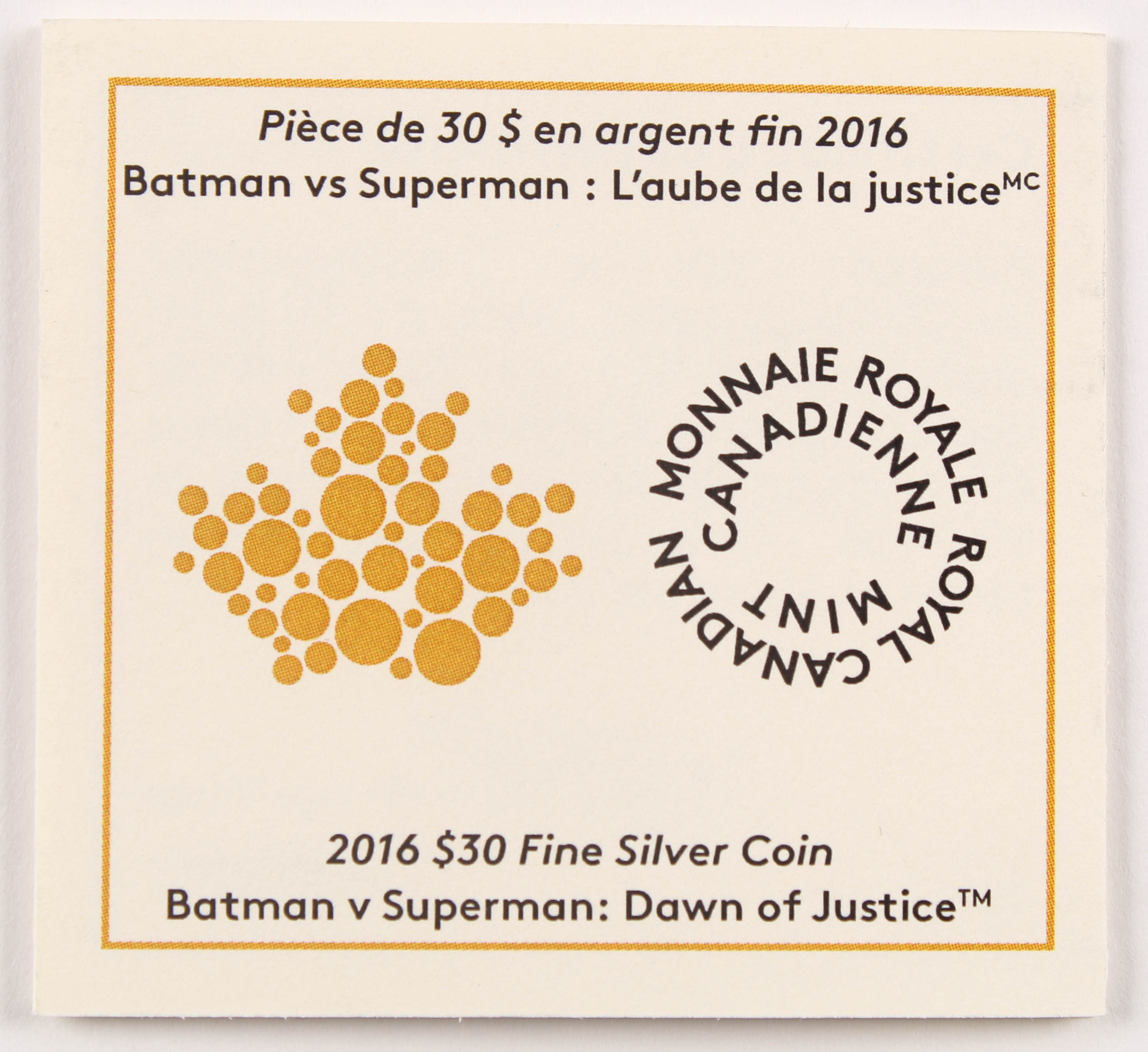 2016 Batman vs. Superman: Dawn of Justice $30 Thirty Dollar 2 oz Fine Silver Colorized Coin with Display Box at PristineAuction.com 2016 Batman vs. Superman: Dawn of Justice $30 Thirty Dollar 2 oz Fine Silver Colorized Coin with Display Box at PristineAuction.com