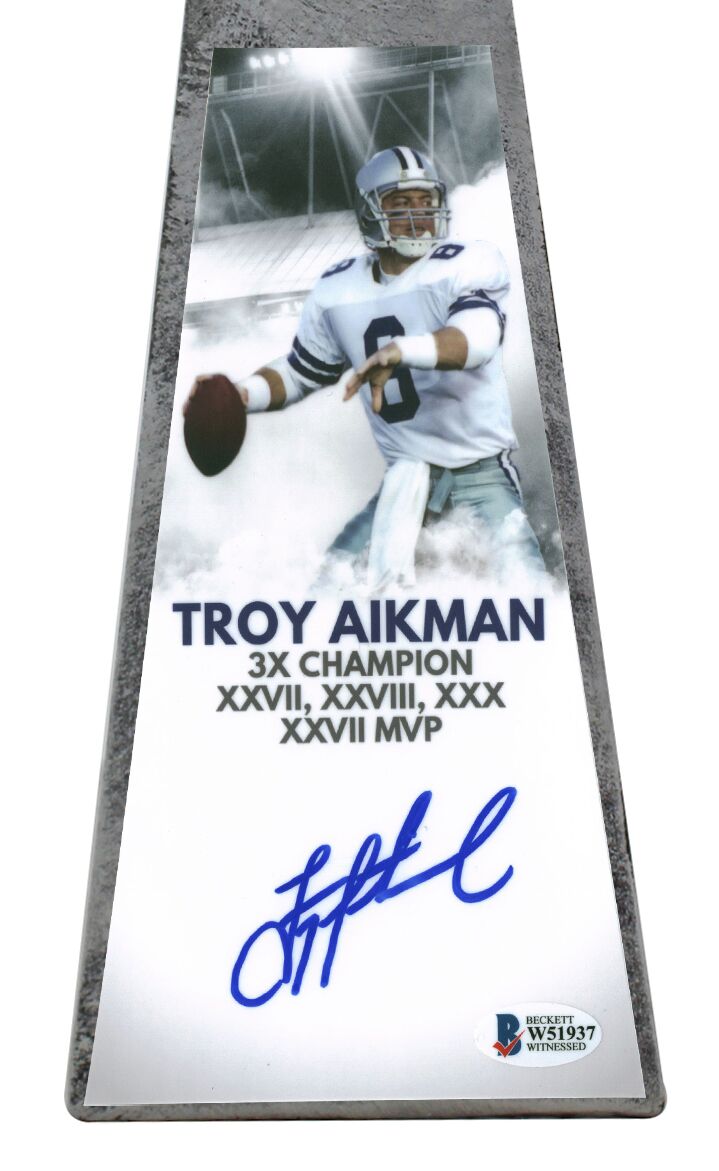 Troy Aikman Signed Cowboys 15” Lombardi Football Championship Trophy (Beckett COA) at PristineAuction.com Troy Aikman Signed Cowboys 15” Lombardi Football Championship Trophy (Beckett COA) at PristineAuction.com