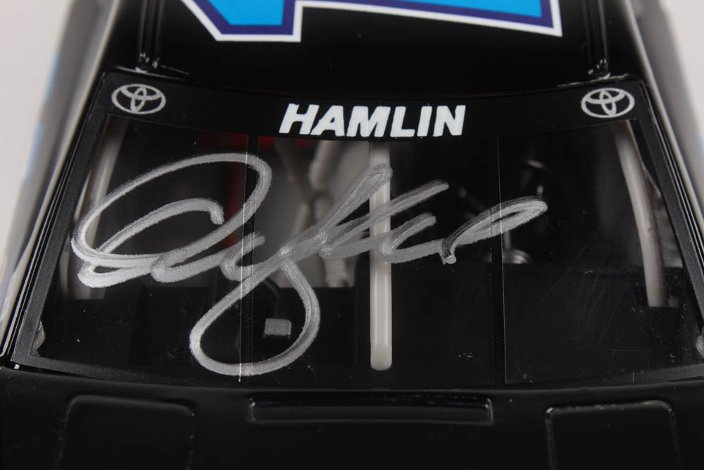 Denny Hamlin Signed 2014 NASCAR #11 FedEx Office - 1:24 Premium Action Diecast Car (PA COA) at PristineAuction.com Denny Hamlin Signed 2014 NASCAR #11 FedEx Office - 1:24 Premium Action Diecast Car (PA COA) at PristineAuction.com