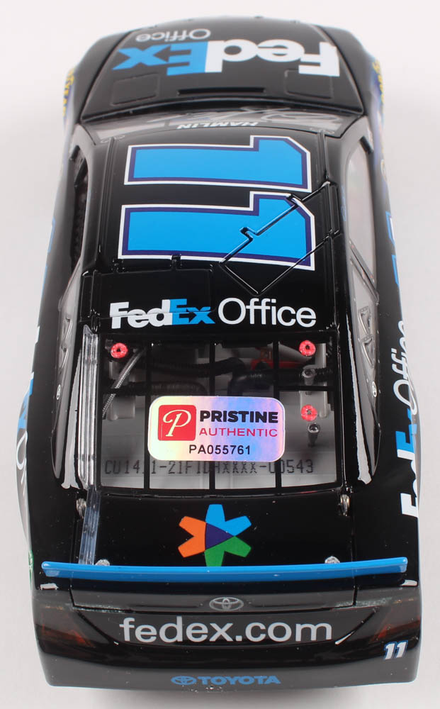 Denny Hamlin Signed 2014 NASCAR #11 FedEx Office - 1:24 Premium Action Diecast Car (PA COA) at PristineAuction.com Denny Hamlin Signed 2014 NASCAR #11 FedEx Office - 1:24 Premium Action Diecast Car (PA COA) at PristineAuction.com