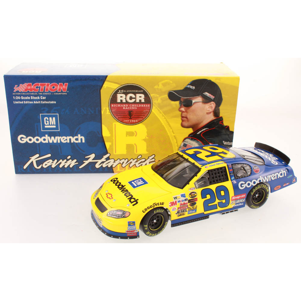 Kevin Harvick Signed LE #29 GM Goodwrench | Realtree 2004 Monte Carlo 1 Die Cast Car Pa
