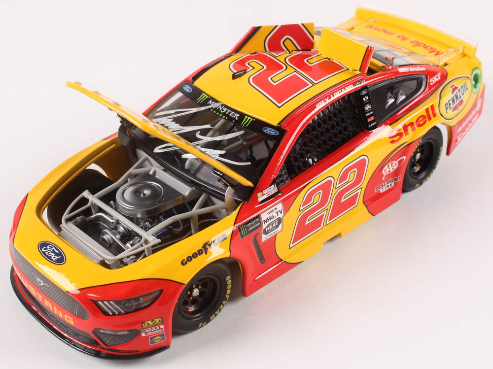 Joey Logano Signed 2019 NASCAR #22 Shell-Pennzoil - Darlington - 1:24 Premium Action Diecast Car (PA COA) at PristineAuction.com Joey Logano Signed 2019 NASCAR #22 Shell-Pennzoil - Darlington - 1:24 Premium Action Diecast Car (PA COA) at PristineAuction.com