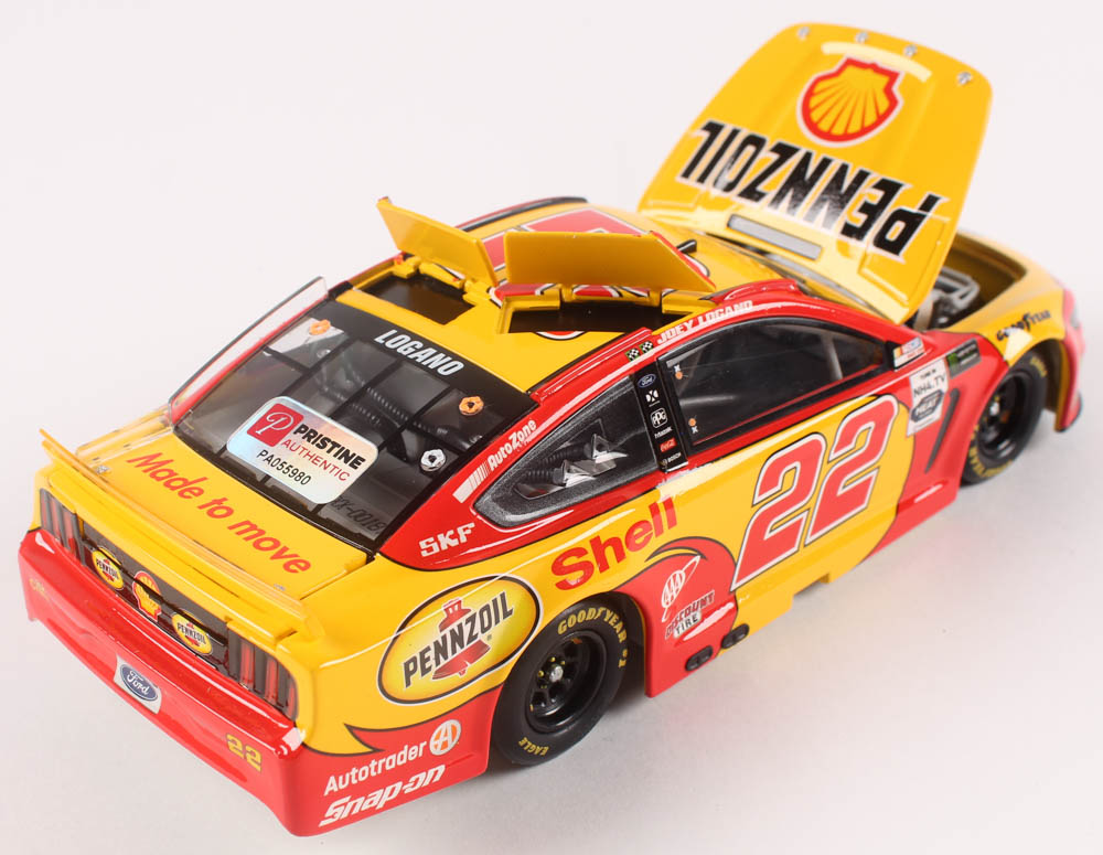 Joey Logano Signed 2019 NASCAR #22 Shell-Pennzoil - Darlington - 1:24 Premium Action Diecast Car (PA COA) at PristineAuction.com Joey Logano Signed 2019 NASCAR #22 Shell-Pennzoil - Darlington - 1:24 Premium Action Diecast Car (PA COA) at PristineAuction.com