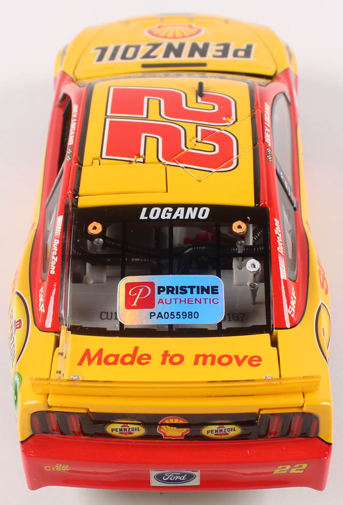 Joey Logano Signed 2019 NASCAR #22 Shell-Pennzoil - Darlington - 1:24 Premium Action Diecast Car (PA COA) at PristineAuction.com Joey Logano Signed 2019 NASCAR #22 Shell-Pennzoil - Darlington - 1:24 Premium Action Diecast Car (PA COA) at PristineAuction.com