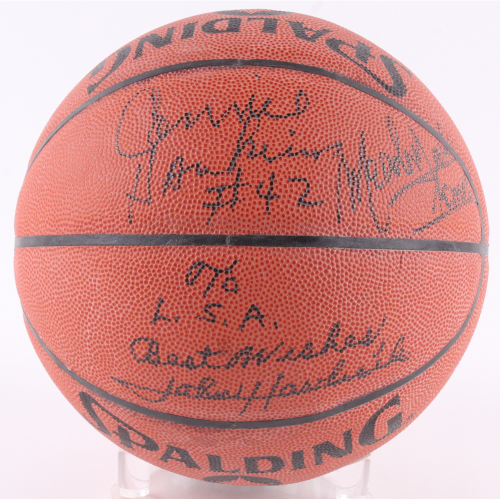 Hall of Famers NBA Basketball signed by (4) with Wilt Chamberlain