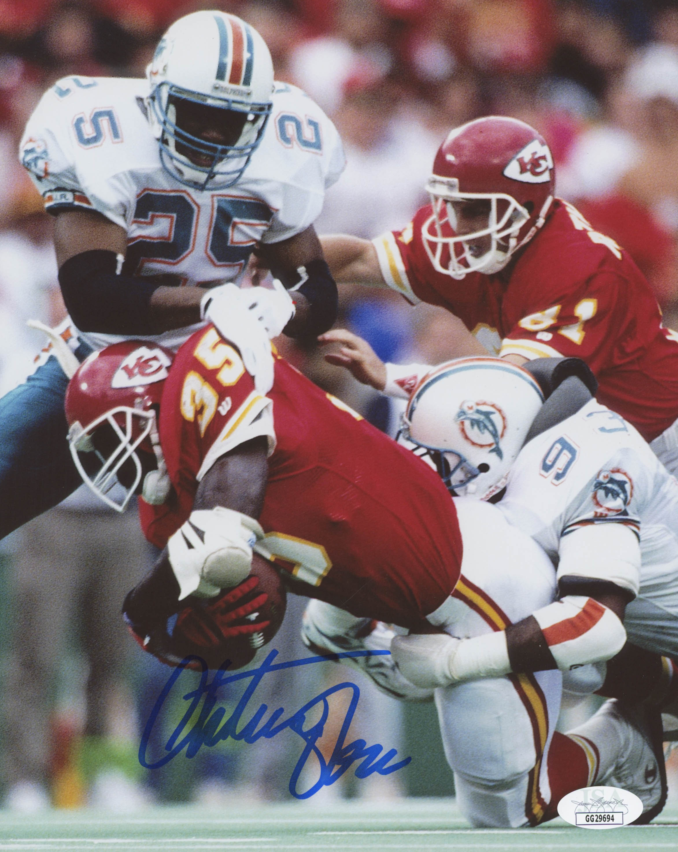 Christian Okoye Signed Chiefs 8x10 Photo (JSA COA) at PristineAuction.com Christian Okoye Signed Chiefs 8x10 Photo (JSA COA) at PristineAuction.com