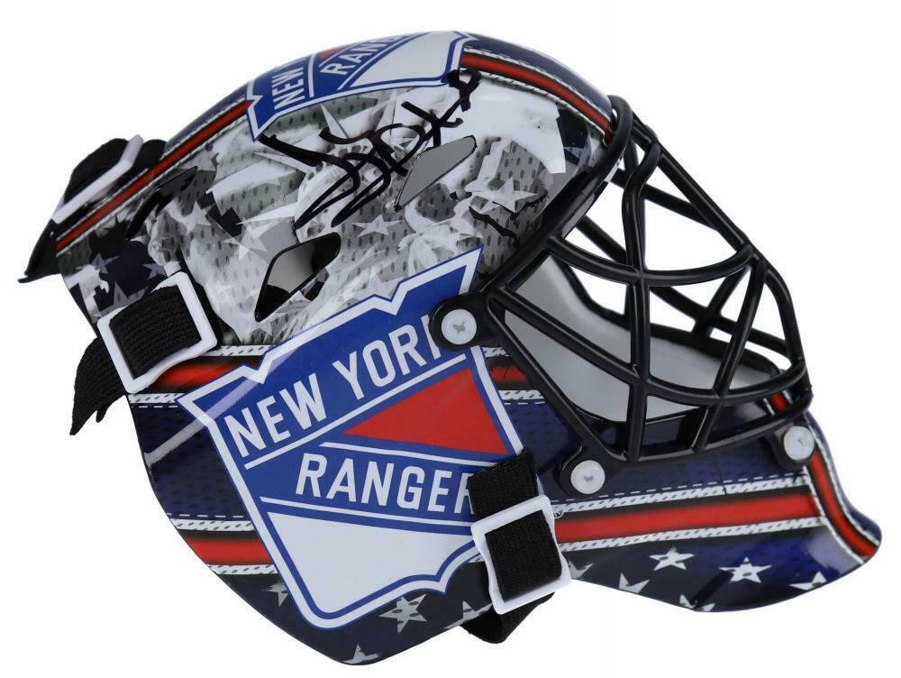 Henrik Lundqvist Signed Rangers Mini Goalie Mask (Fanatics Hologram) at PristineAuction.com Henrik Lundqvist Signed Rangers Mini Goalie Mask (Fanatics Hologram) at PristineAuction.com