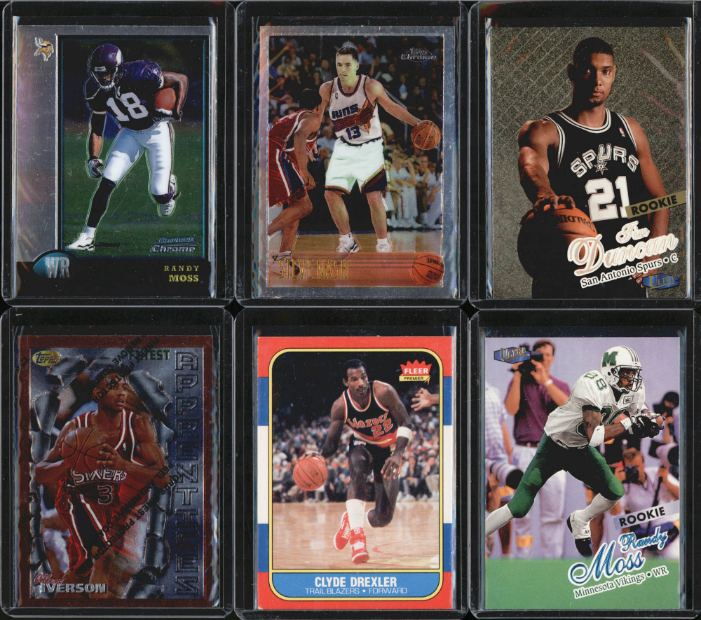 Mystery Sports Cards Pack – 10 Cards (NFL, NBA, MLB) Rookies, Autos, Jersey, #'d Panini Mix