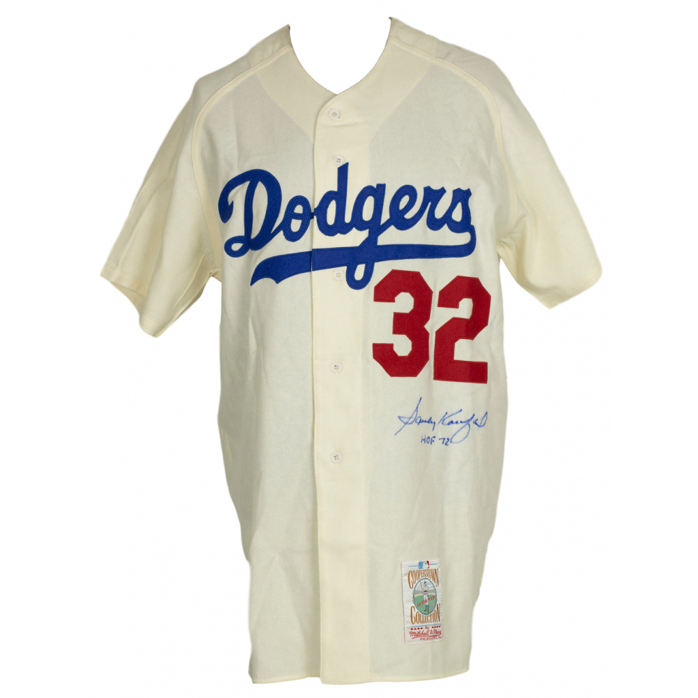 sandy koufax signed jersey