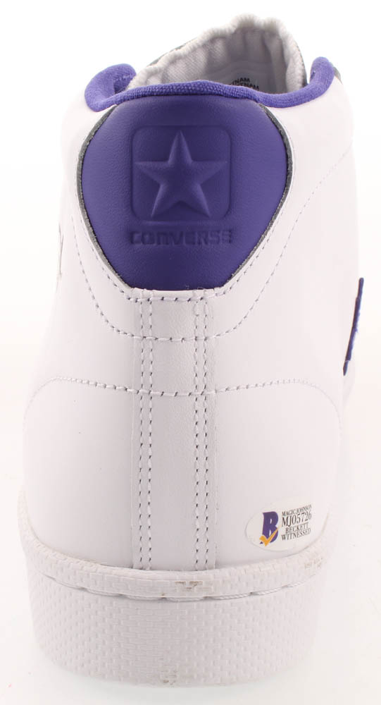 Magic Johnson Signed Vintage Converse Basketball Shoe (Beckett COA) at PristineAuction.com Magic Johnson Signed Vintage Converse Basketball Shoe (Beckett COA) at PristineAuction.com
