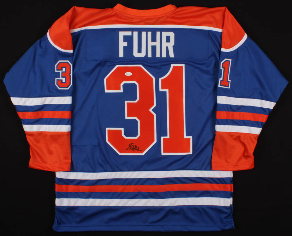 Grant Fuhr Signed Jersey (JSA COA) at PristineAuction.com Grant Fuhr Signed Jersey (JSA COA) at PristineAuction.com