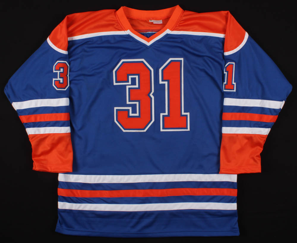 Grant Fuhr Signed Jersey (JSA COA) at PristineAuction.com Grant Fuhr Signed Jersey (JSA COA) at PristineAuction.com