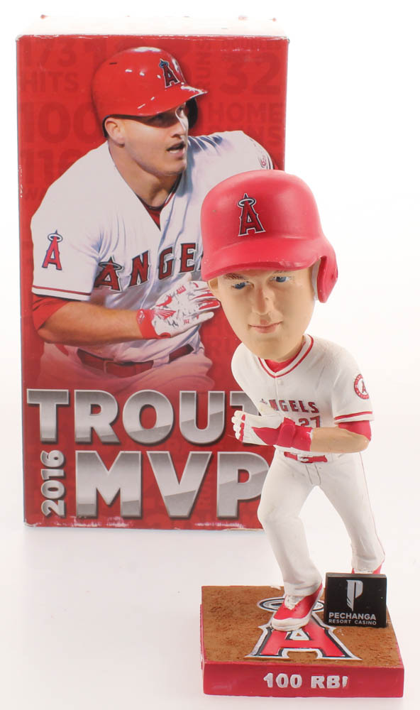 Mike Trout Los Angeles Angles 2016 MVP Bobblehead at PristineAuction.com Mike Trout Los Angeles Angles 2016 MVP Bobblehead at PristineAuction.com