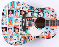 Mickey Mantle Signed Yankees 41" Custom Trading Card Print Acoustic Guitar Inscribed "No. 7" (PSA LOA) at PristineAuction.com