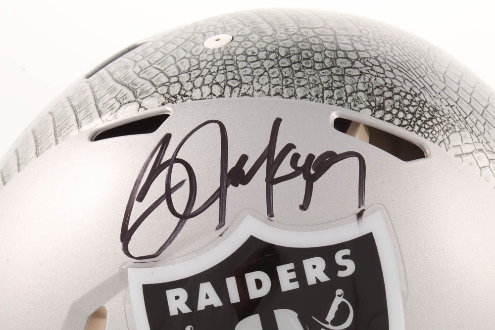 Bo Jackson Signed Raiders Full-Size Authentic On-Field Hydro Dipped Speed Helmet (Beckett COA) at PristineAuction.com Bo Jackson Signed Raiders Full-Size Authentic On-Field Hydro Dipped Speed Helmet (Beckett COA) at PristineAuction.com