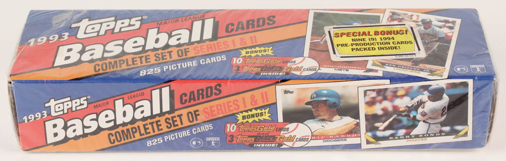 1993 Topps Baseball Factory Set with (825) Cards at PristineAuction.com 1993 Topps Baseball Factory Set with (825) Cards at PristineAuction.com