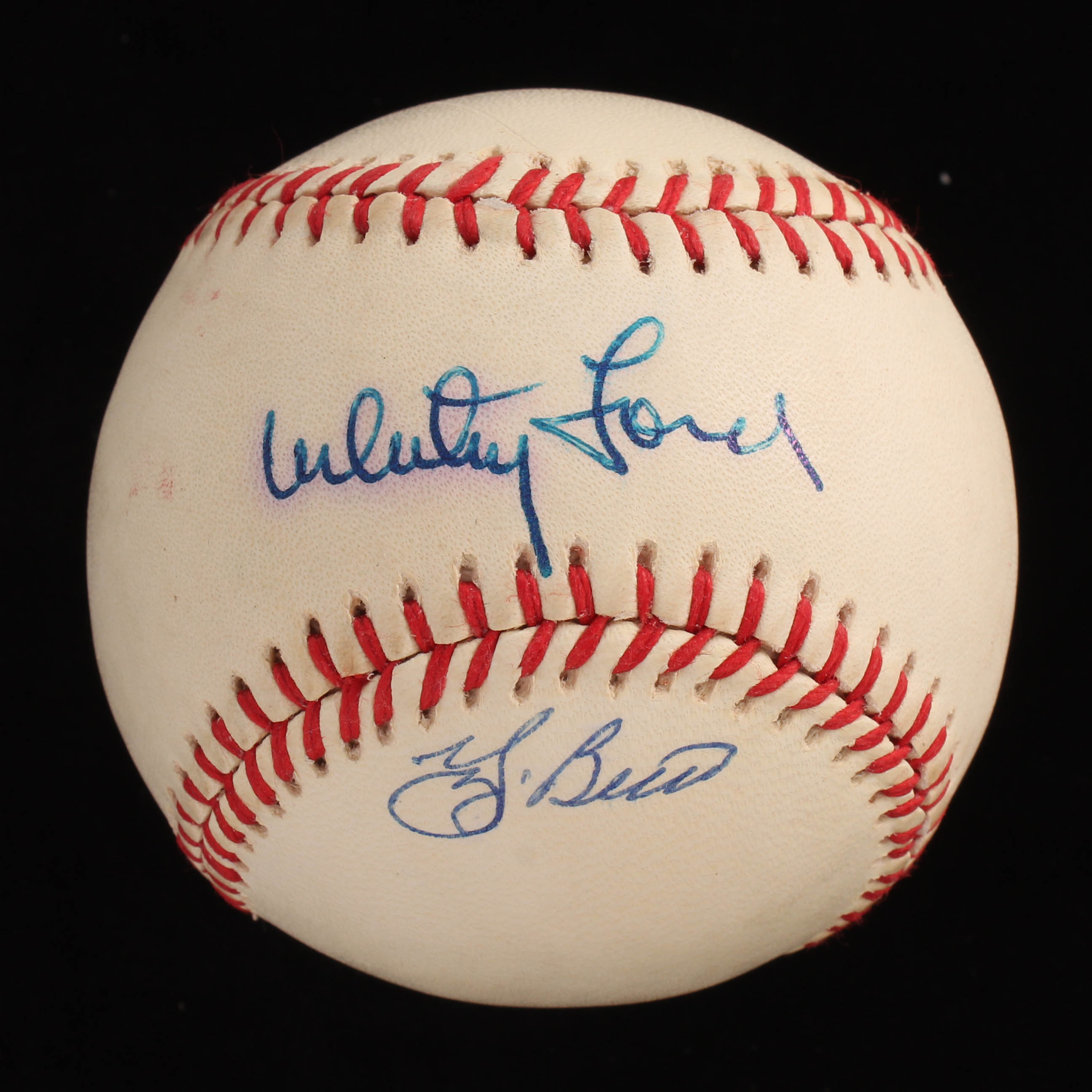 Yogi Berra & Whitey Ford Signed OAL Baseball (JSA COA) at PristineAuction.com Yogi Berra & Whitey Ford Signed OAL Baseball (JSA COA) at PristineAuction.com
