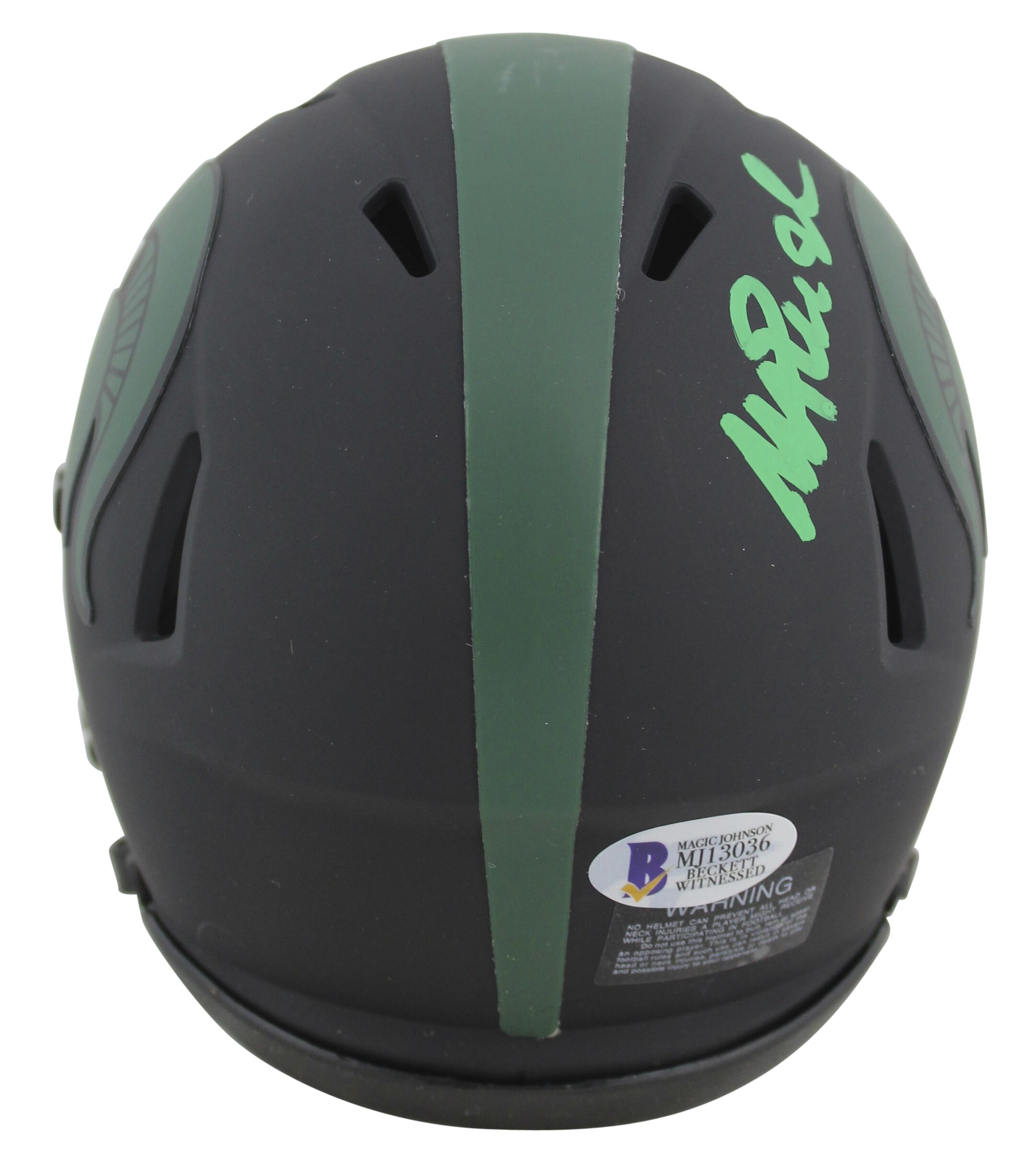Magic Johnson Signed Michigan State Spartans Eclipse Alternate Speed Mini Helmet (Beckett) at PristineAuction.com Magic Johnson Signed Michigan State Spartans Eclipse Alternate Speed Mini Helmet (Beckett) at PristineAuction.com