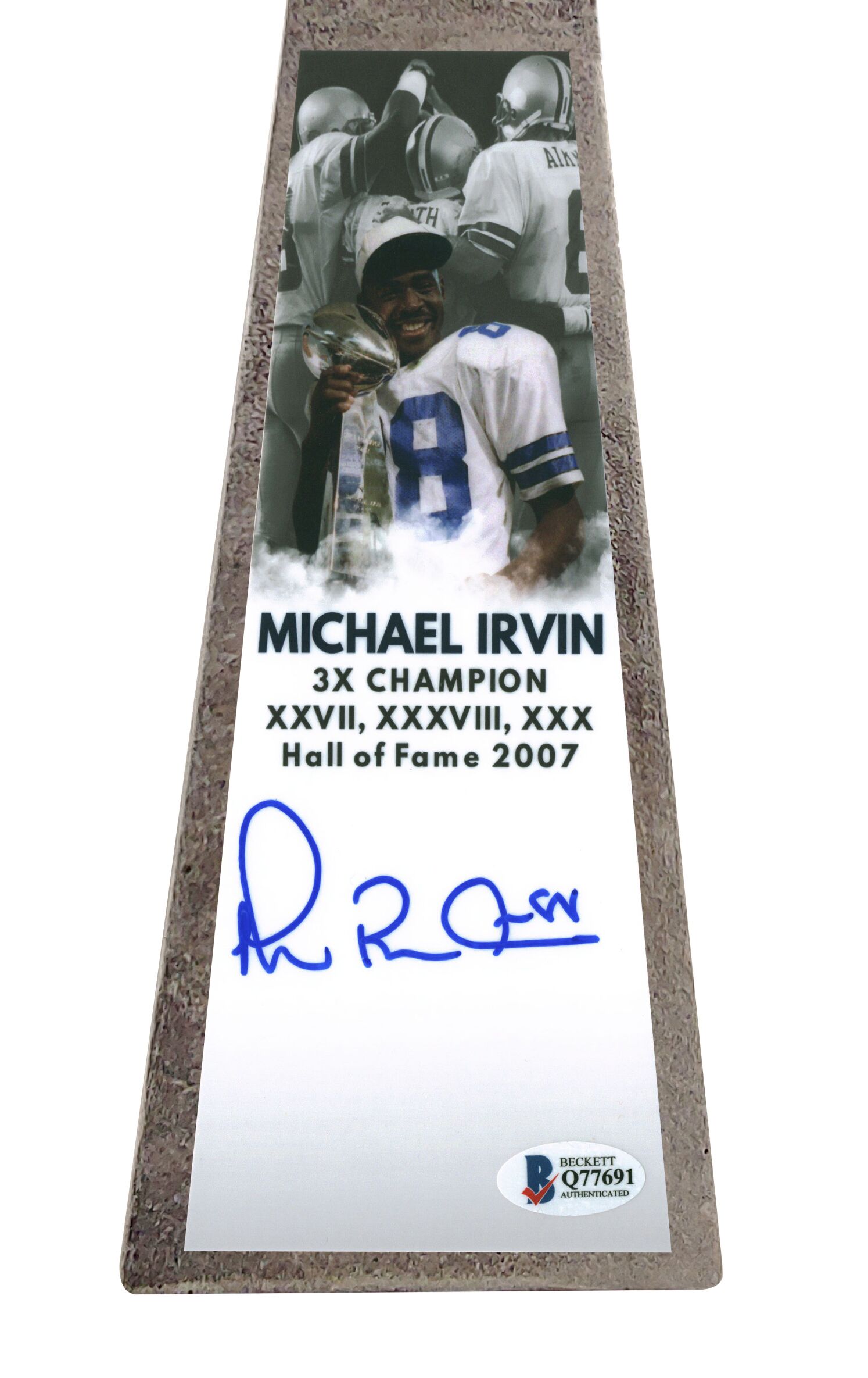 Michael Irvin Signed Cowboys 15” Lombardi Championship Trophy (Beckett COA) at PristineAuction.com Michael Irvin Signed Cowboys 15” Lombardi Championship Trophy (Beckett COA) at PristineAuction.com