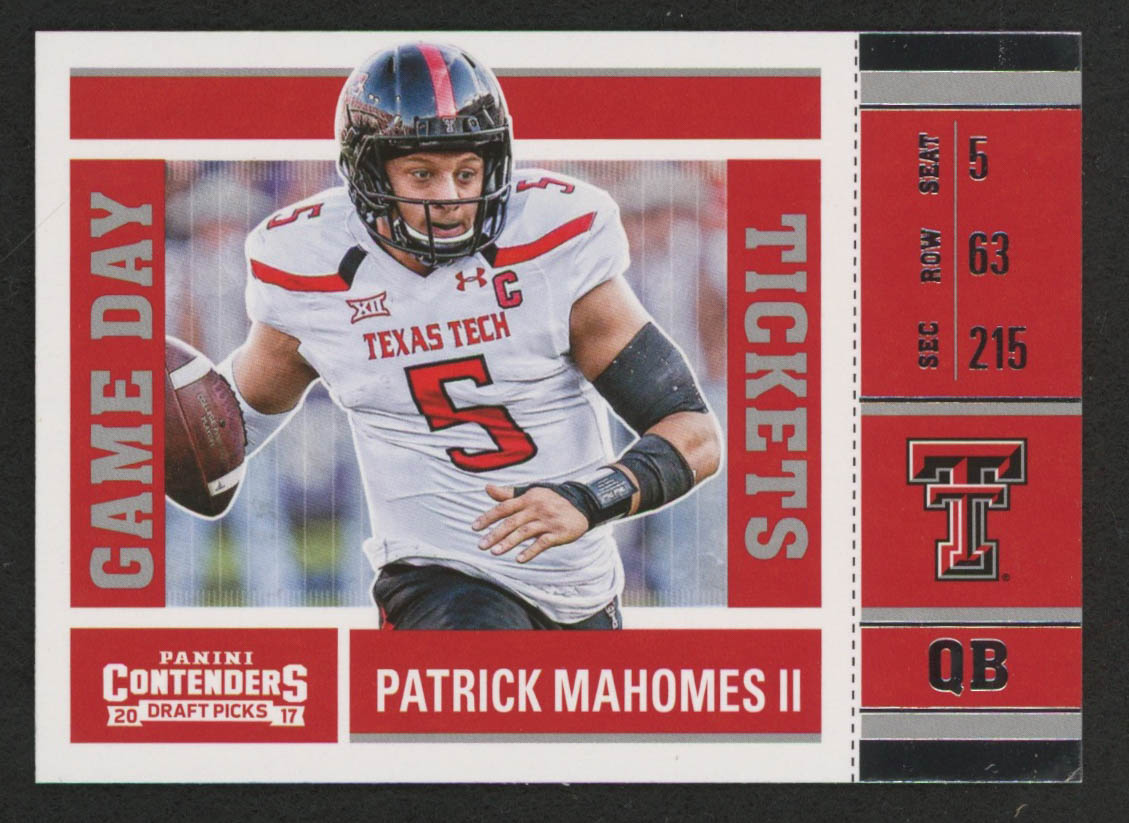 Patrick Mahomes II 2017 Panini Contenders Draft Picks Game Day Tickets #15 at PristineAuction.com Patrick Mahomes II 2017 Panini Contenders Draft Picks Game Day Tickets #15 at PristineAuction.com