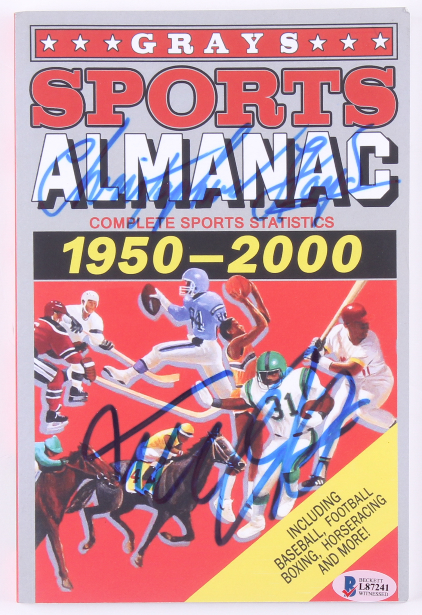 Michael J. Fox & Christopher Lloyd Signed "Back to the Future Part II" Grays Sports Almanac: 1950-2000 Paperback Book (Beckett COA) at PristineAuction.com Michael J. Fox & Christopher Lloyd Signed "Back to the Future Part II" Grays Sports Almanac: 1950-2000 Paperback Book (Beckett COA) at PristineAuction.com