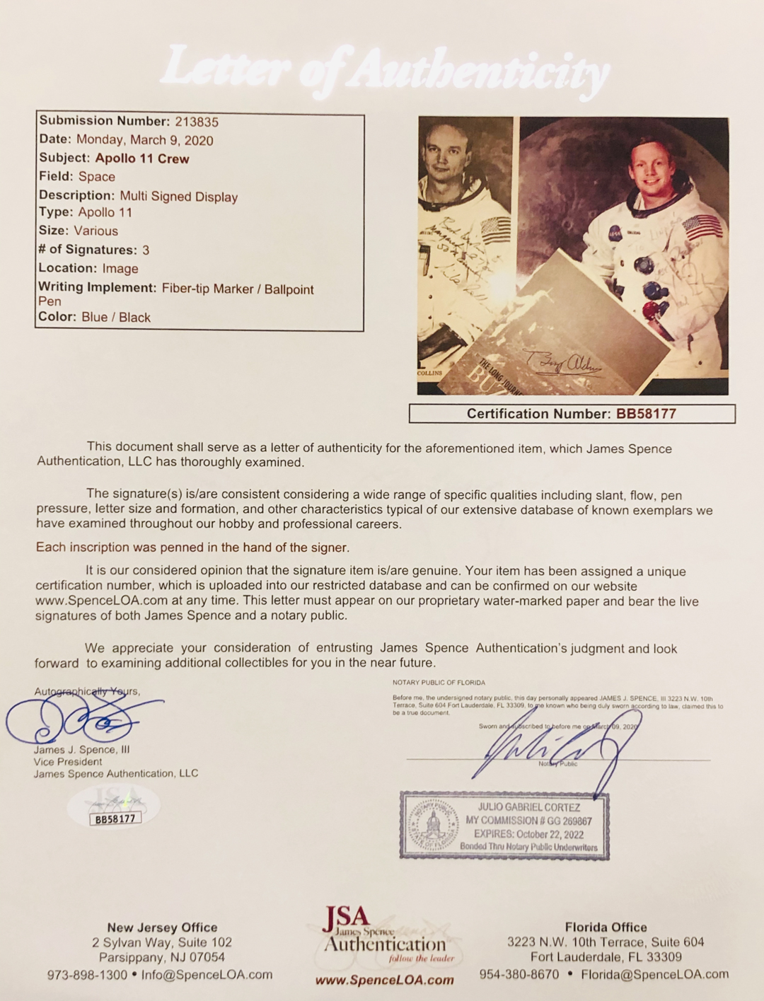 Michael Collins, Buzz Aldrin & Neil Armstrong Signed "Apollo 11" 20.5x39 Custom Framed Photo Display (JSA LOA) at PristineAuction.com Michael Collins, Buzz Aldrin & Neil Armstrong Signed "Apollo 11" 20.5x39 Custom Framed Photo Display (JSA LOA) at PristineAuction.com