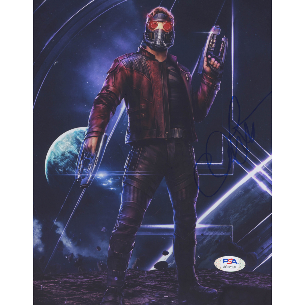 Chris Pratt Signed "Avengers: Infinity War" 8x10 Photo ...