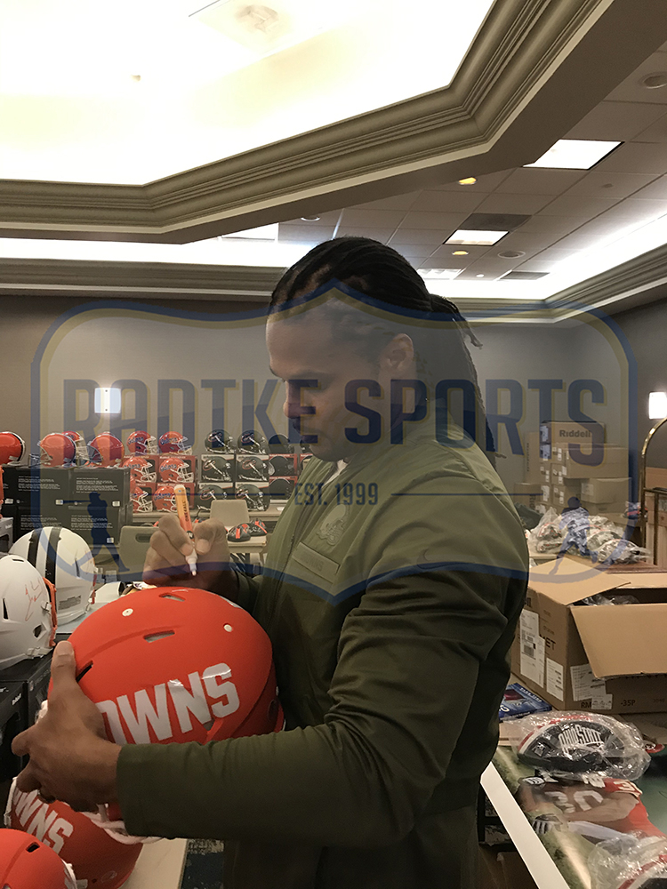 Josh Cribbs Signed Browns FullSize Authentic OnField AMP Alternate