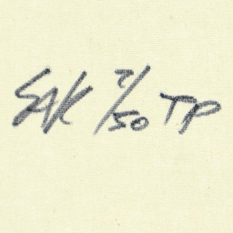 Steve Kaufman Signed "Actress" LE 24x46 Hand Pulled Silkscreen on Canvas #7/50 (PA) at PristineAuction.com Steve Kaufman Signed "Actress" LE 24x46 Hand Pulled Silkscreen on Canvas #7/50 (PA) at PristineAuction.com