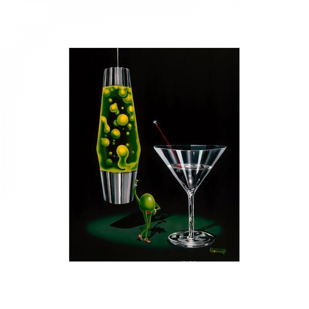 Michael Godard Signed "Devilish Martini" Limited Edition 35x28 Giclee