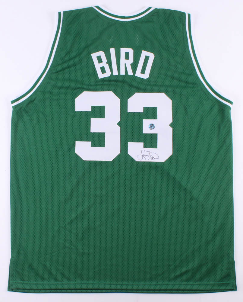 Larry Bird Signed Jersey (Bird Hologram) at PristineAuction.com Larry Bird Signed Jersey (Bird Hologram) at PristineAuction.com