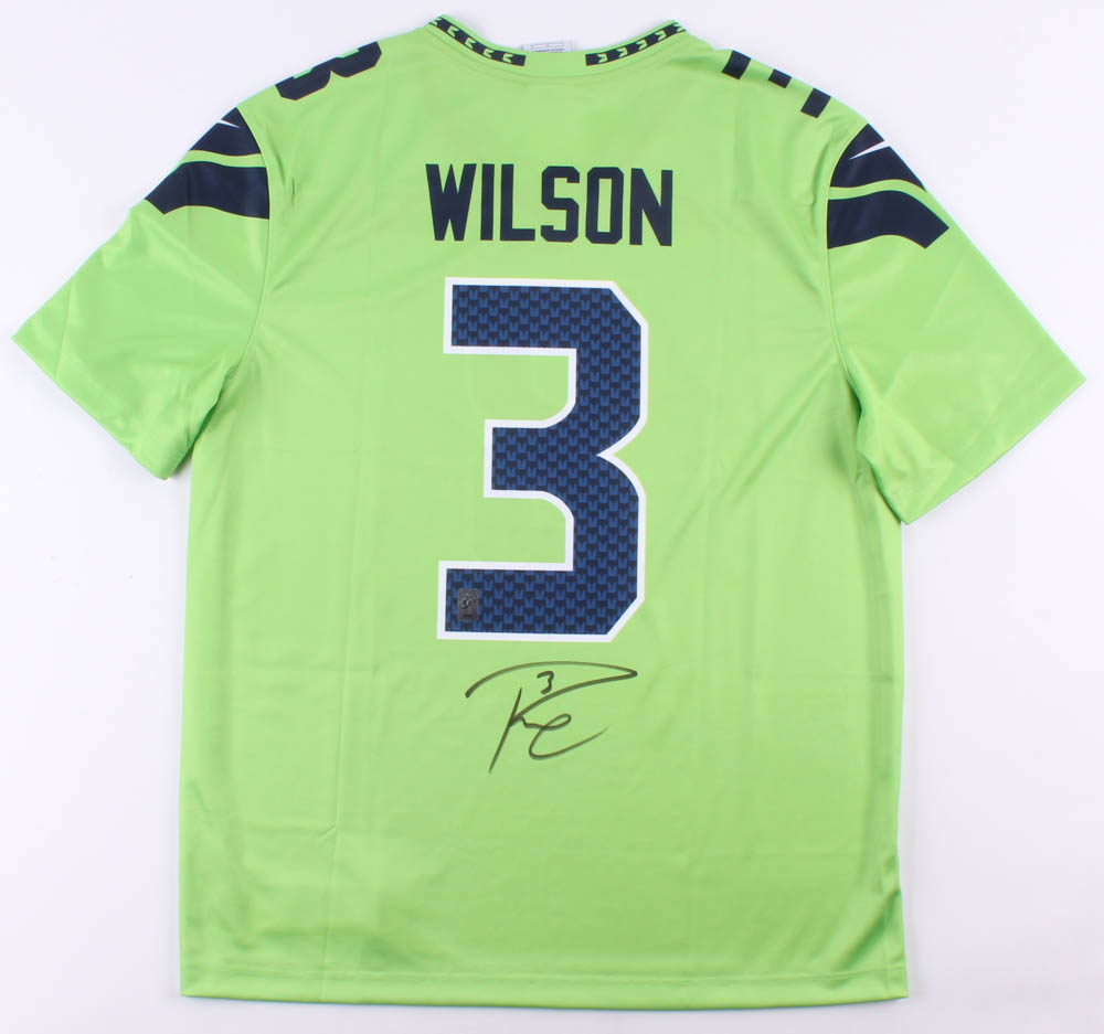 Russell Wilson Signed Seahawks Jersey (Wilson COA) at PristineAuction.com Russell Wilson Signed Seahawks Jersey (Wilson COA) at PristineAuction.com