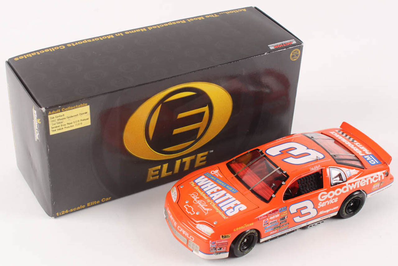 Dale Earnhardt LE 1997 Monte Carlo #3 Goodwrench / Wheaties 2nd Edition 1:24 Scale Die Cast Car at PristineAuction.com Dale Earnhardt LE 1997 Monte Carlo #3 Goodwrench / Wheaties 2nd Edition 1:24 Scale Die Cast Car at PristineAuction.com