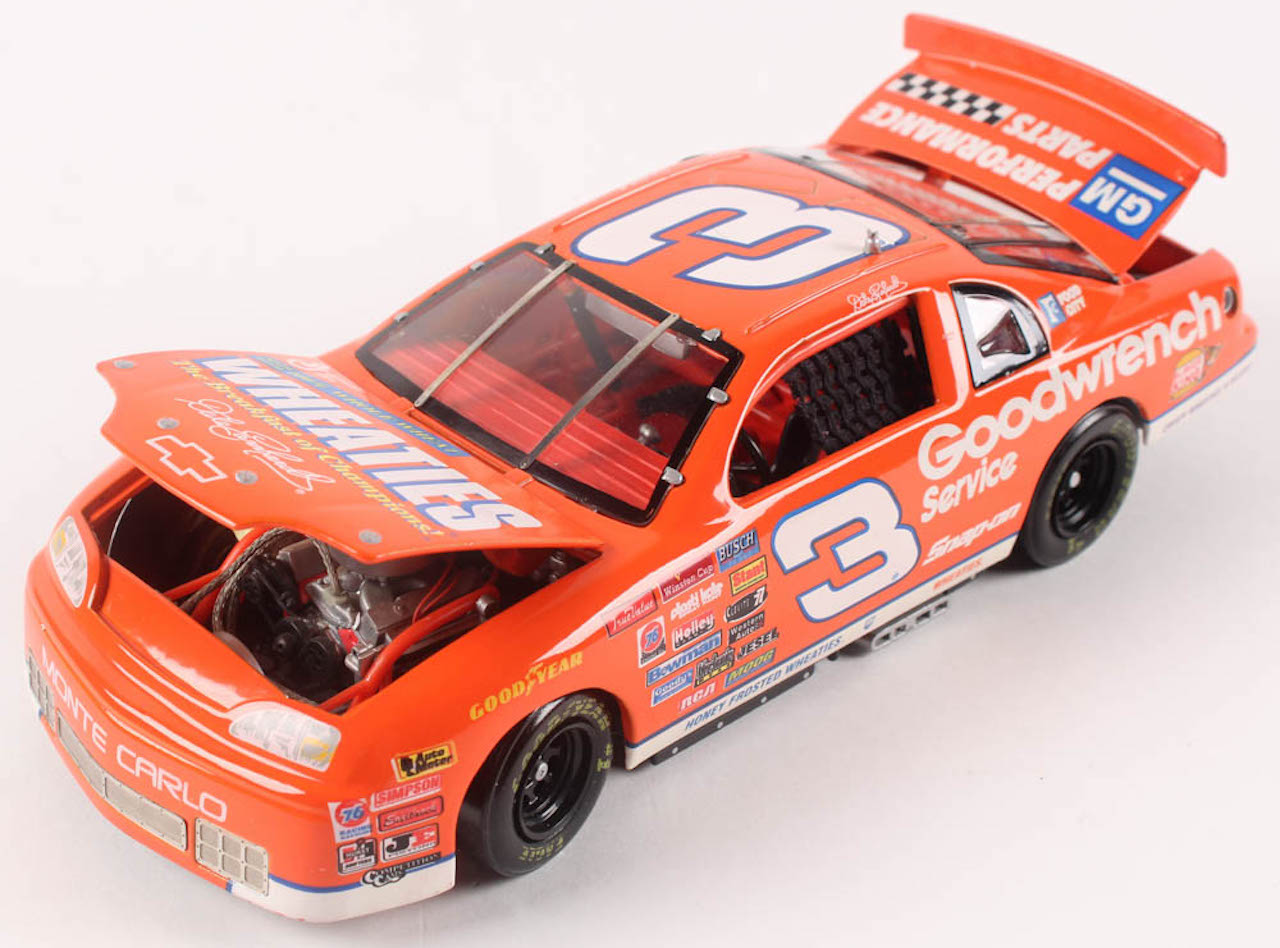 Dale Earnhardt LE 1997 Monte Carlo #3 Goodwrench / Wheaties 2nd Edition 1:24 Scale Die Cast Car at PristineAuction.com Dale Earnhardt LE 1997 Monte Carlo #3 Goodwrench / Wheaties 2nd Edition 1:24 Scale Die Cast Car at PristineAuction.com