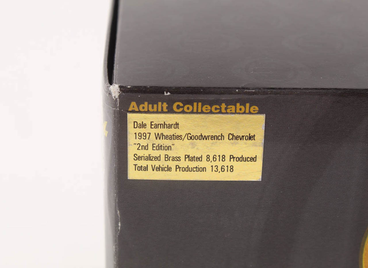 Dale Earnhardt LE 1997 Monte Carlo #3 Goodwrench / Wheaties 2nd Edition 1:24 Scale Die Cast Car at PristineAuction.com Dale Earnhardt LE 1997 Monte Carlo #3 Goodwrench / Wheaties 2nd Edition 1:24 Scale Die Cast Car at PristineAuction.com