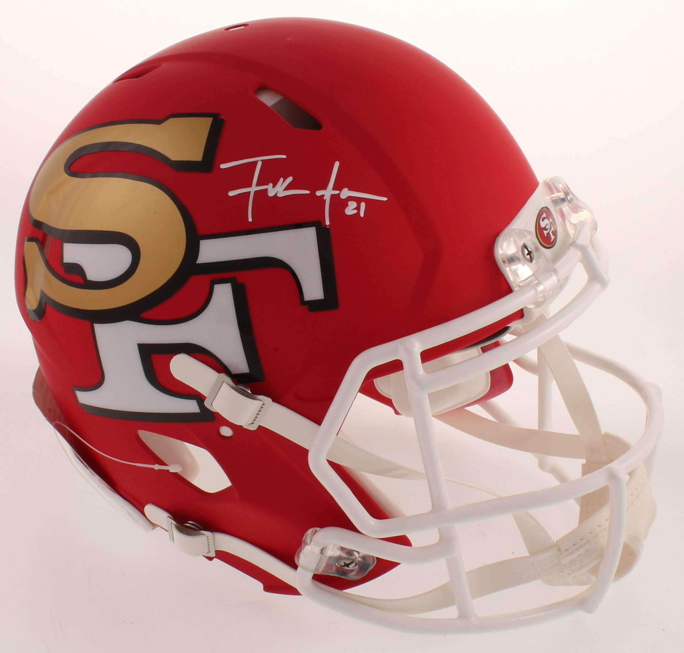 Frank Gore Signed 49ers Full-Size Authentic On-Field AMP Alternate Speed Helmet (JSA COA) at PristineAuction.com Frank Gore Signed 49ers Full-Size Authentic On-Field AMP Alternate Speed Helmet (JSA COA) at PristineAuction.com