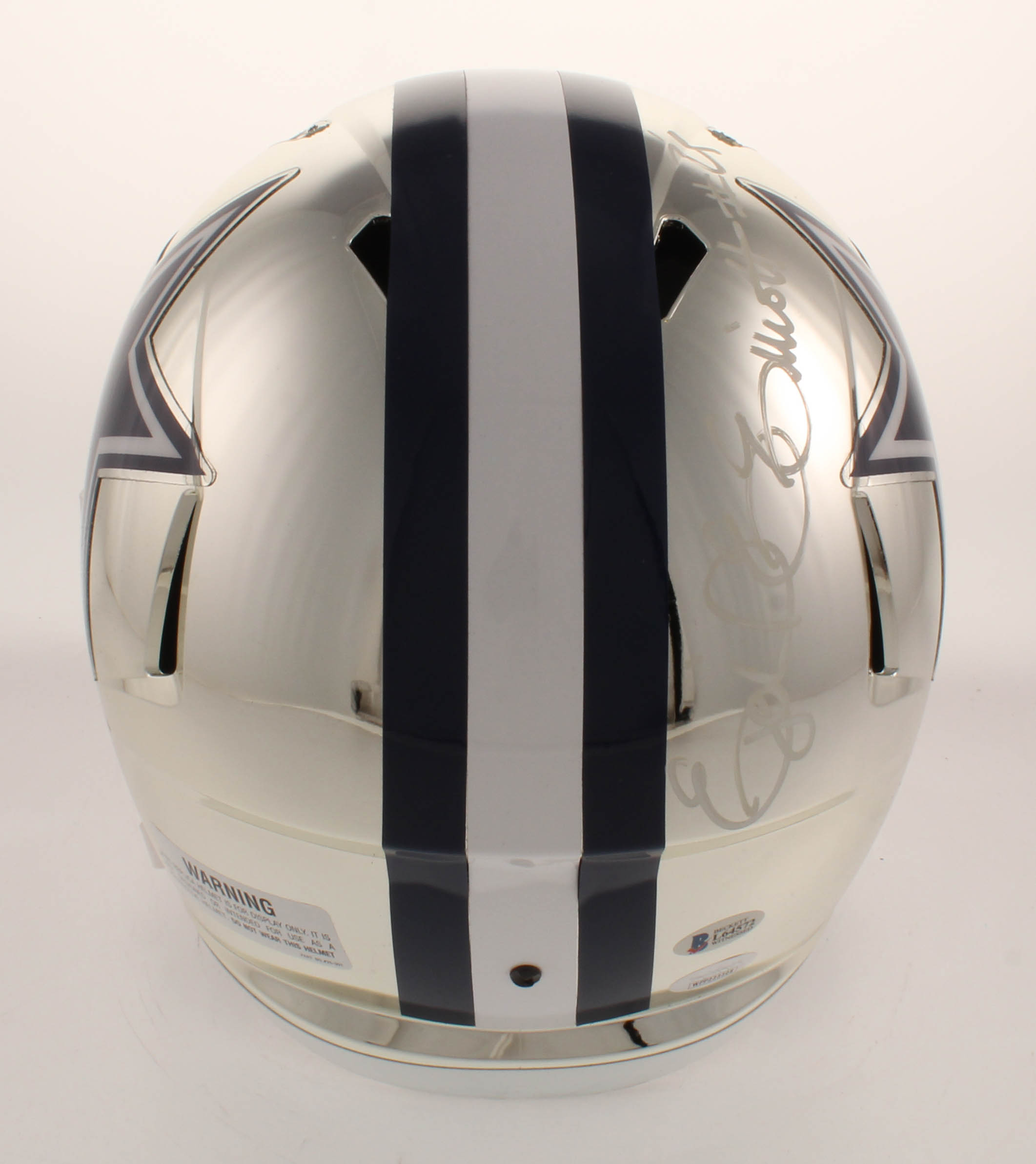 Ezekiel Elliott & Amari Cooper Signed Cowboys Full-Size Chrome Speed Helmet (JSA COA & Beckett COA) at PristineAuction.com Ezekiel Elliott & Amari Cooper Signed Cowboys Full-Size Chrome Speed Helmet (JSA COA & Beckett COA) at PristineAuction.com